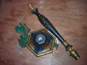 Chinoiserie Table Lamp 2, before restoration