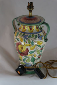 Italian Ceramic Urn Table Lamp