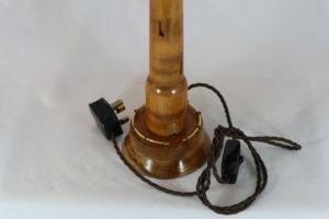 Wooden Lighthouse Table Lamp - restored base