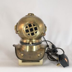 Brass Diver's Helmet Lamp