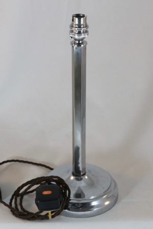 Chrome Art Deco Table Lamp